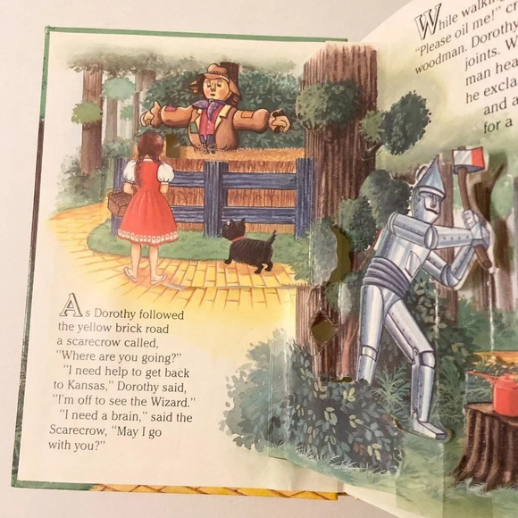 Vintage 1991 Wizard of Oz Childrens Pop Up Book  The Yellow Brick Road - Picture 9 of 16